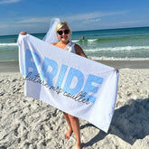 Lofaris Custom Bride and Bridesmaid Name Beach Towel